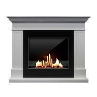 Биокамин в портале SteelHeat Turin, стекло, стемалит