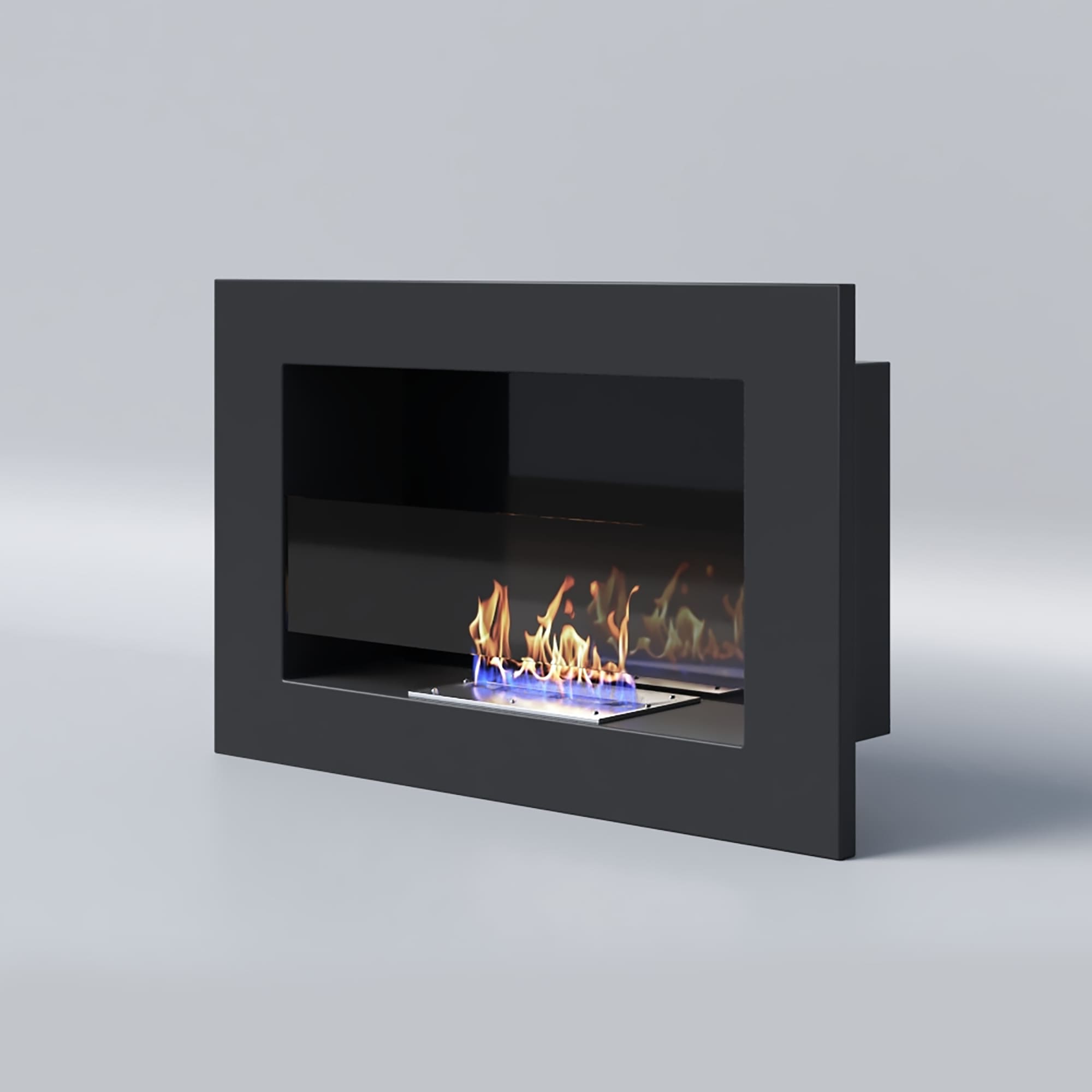 Биокамин "Русский огонь" Лайт 650V встраиваемый с декоративным стеклом (стемалитом) по цене 19 350 руб.