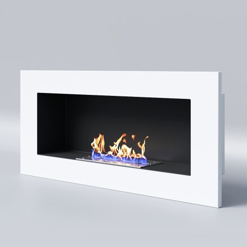 Биокамин "Русский огонь" Лайт Бланк 900V с защитным и декоративным стеклом