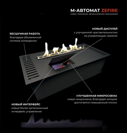 Автоматический биокамин ZeFire M 1400 латунный Автоматический биокамин ZeFire M 1400 латунный по цене 425 000 руб.